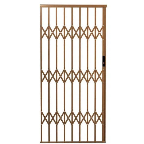 Security Gate Trellis Steel Heavy Duty-𝑤840 x 𝐻2000𝑚𝑚-Brown