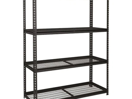 Shelving Industrial 4Tier x 450Kg (Flat Packed)-Grey