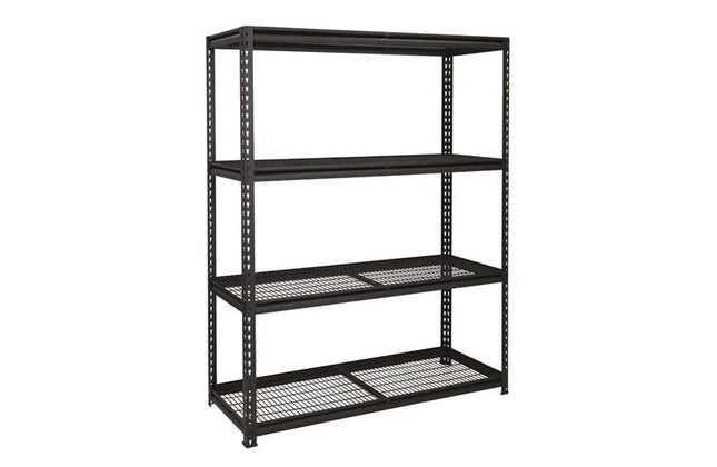 Shelving Industrial 4Tier x 450Kg (Flat Packed)-Grey