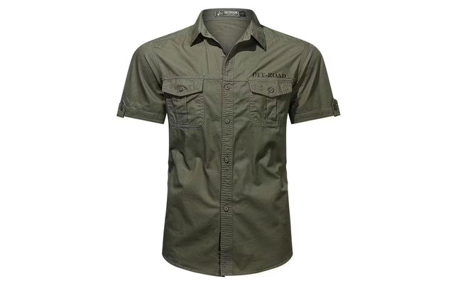 Shirt Two Pocket-Medium-Army Green