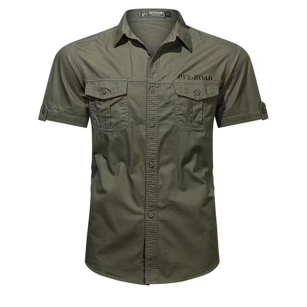Shirt Two Pocket-Medium-Army Green