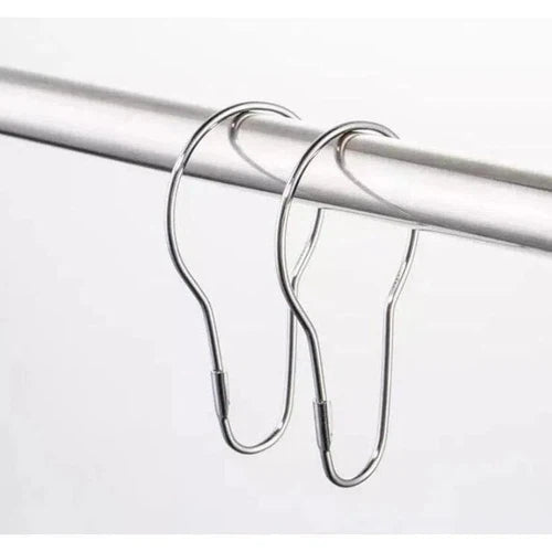 Shower Curtain Hooks Galvanised-Shower Doors-Eezy-10 pack-diyshop.co.za