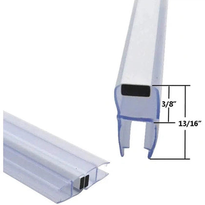 Shower Door Magnetic Seal Strip 180°-𝑇5-6𝑚𝑚 x 𝐿2𝑚-