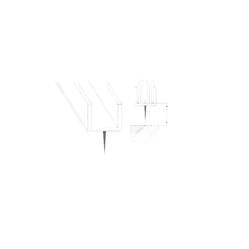 Shower Door Seal Strip Soft Centre Lip-𝑇6-8𝑚𝑚 x 𝐿2.4𝑚-