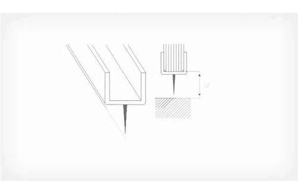 Shower Door Seal Strip Soft Centre Lip-𝑇6-8𝑚𝑚 x 𝐿2.4𝑚-