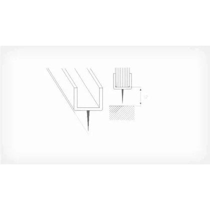 Shower Door Seal Strip Soft Centre Lip-𝑇6-8𝑚𝑚 x 𝐿2.4𝑚-