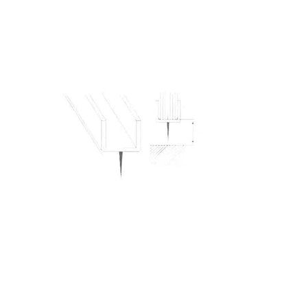 Shower Door Seal Strip Soft Centre Lip-𝑇6-8𝑚𝑚 x 𝐿2.4𝑚-