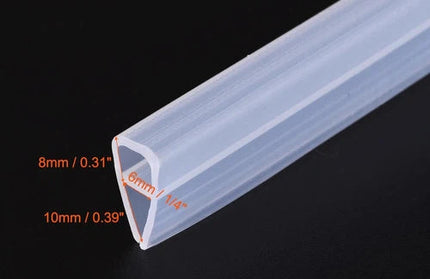Shower Door Seal Strip U Type-𝑇5-6𝑚𝑚 x 𝐿2𝑚-