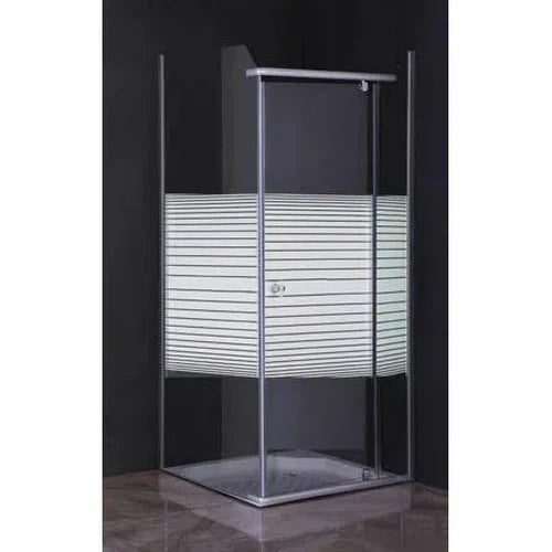 Shower Door Square Corner Pivot »-Shower Doors-Archies Hardware-Chrome/Stripped-diyshop.co.za