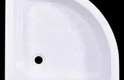 Shower Tray Curved Corner Fibreglass-800x800𝑚𝑚-White