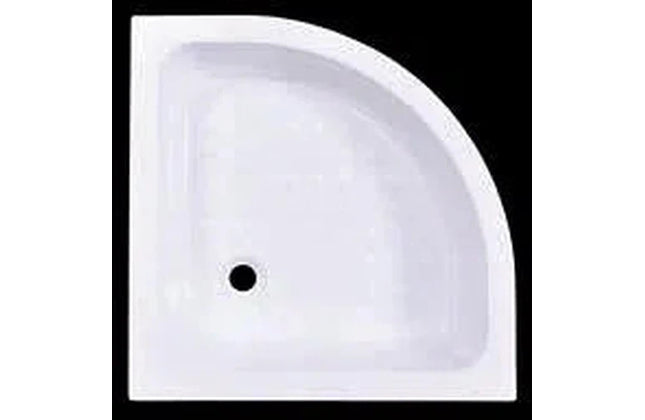 Shower Tray Curved Corner Fibreglass-800x800𝑚𝑚-White