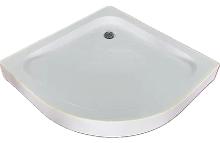 Shower Tray Curved Corner Fibreglass-885x885x115𝑚𝑚(Box Type Free Standing)-White