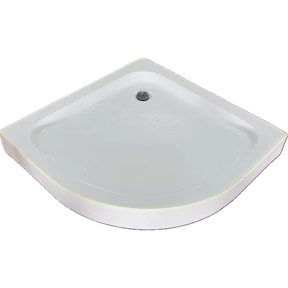 Shower Tray Curved Corner Fibreglass-885x885x115𝑚𝑚(Box Type Free Standing)-White