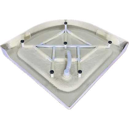 Shower Tray Curved Corner Fibreglass-800x800𝑚𝑚-White-