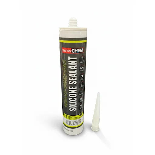 Silicone Sealant Acetoxy SwissCHEM-Clear-260ml-