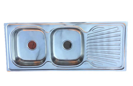 Sink Drop In Double Bowl End Africano-