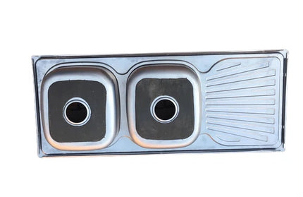 Sink Drop In Double Bowl End Africano-