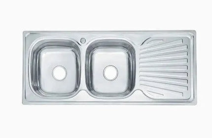 Sink Drop In Double Bowl End Africano-Default Title
