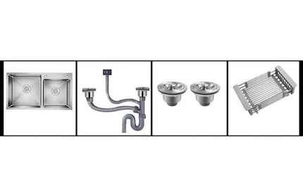 Sink Drop In Double Bowl Sleek-