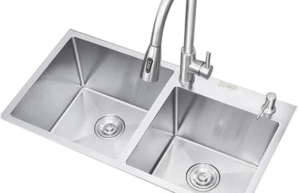 Sink Drop In Double Bowl Sleek-Default Title