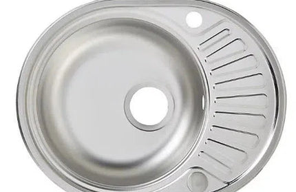 Sink Drop In Single Bowl Half End Round-Default Title