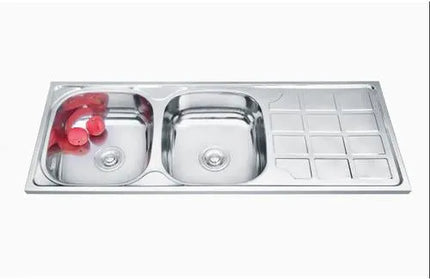 Sink Sit On Double Bowl End Africano-