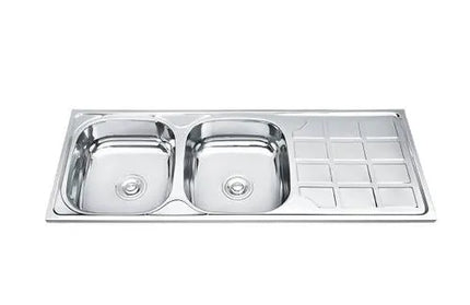 Sink Sit On Double Bowl End Africano-