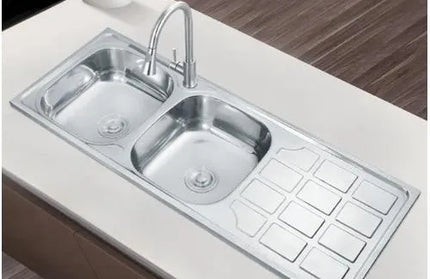 Sink Sit On Double Bowl End Africano-