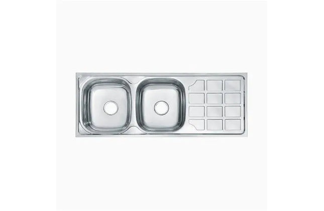 Sink Sit On Double Bowl End Africano-Default Title