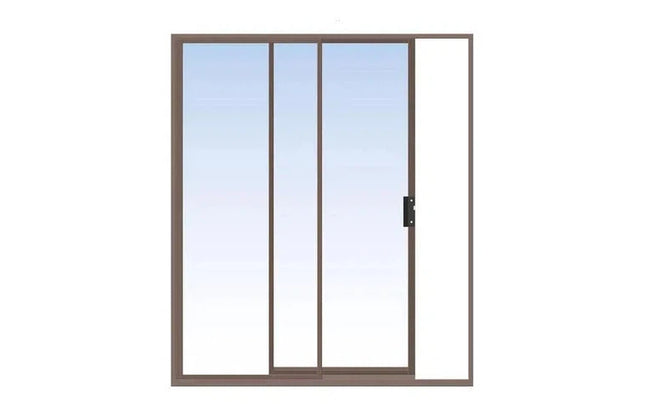 Sliding Patio Door Aluminium-𝑊1.8x𝐻2.1𝑚-Bronze-Clear