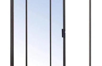 Sliding Patio Door Aluminium-𝑊2.4x𝐻2.1𝑚-Bronze-Clear