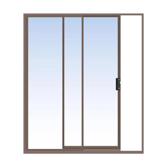 Sliding Patio Door Aluminium-Doors-iBuild-𝑊1.8x𝐻2.1𝑚-Bronze-Clear-diyshop.co.za