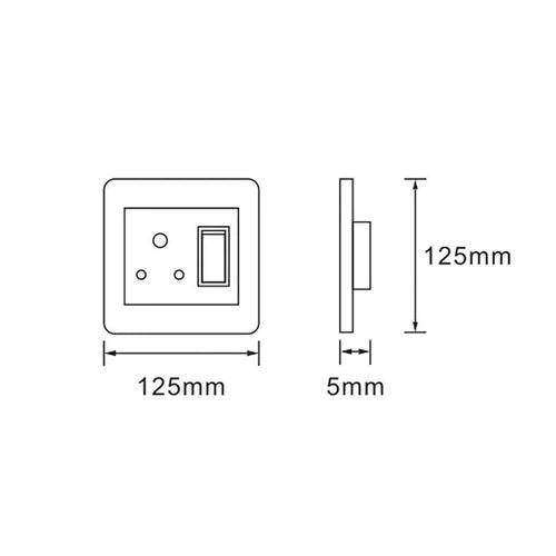 Socket 4x4 Luxury Range Ausma-Double-Black/Gold-