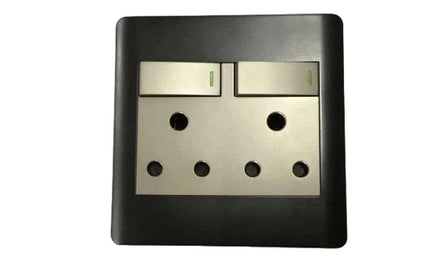 Socket 4x4 Luxury Range Ausma-Double-Black/Gold-