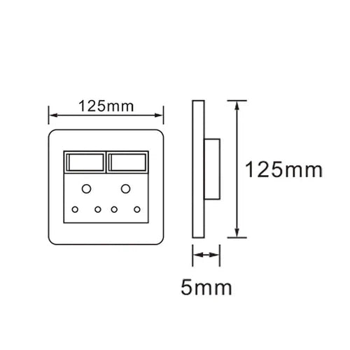 Socket Wall 4x4 Luxury Range Ausma-Electrical-Ausma-diyshop.co.za