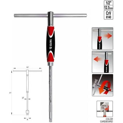 Socket Wrench 1/2" T Handle-1/2" x 310𝑚𝑚-