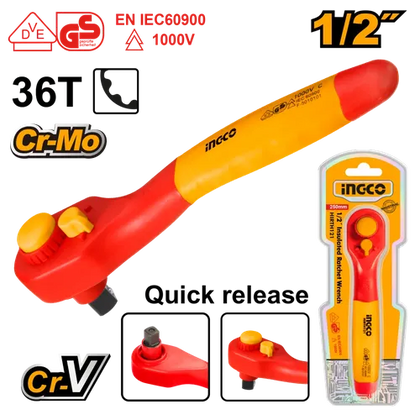 Socket Wrench Ratchet Drive VDE iNGCO-1/2"-