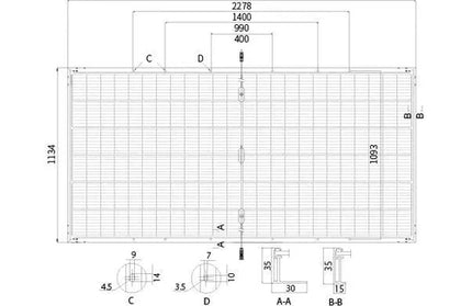 Solar Panel Mono T1 LONGi-550𝑊/49.80𝑉/13.98𝐴-