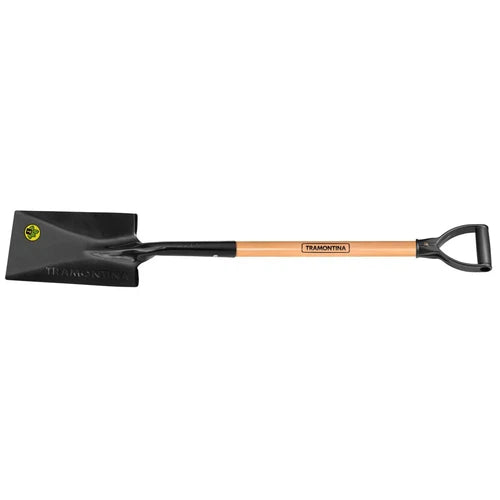 Spade Flat Wooden Shaft Plastic Handle Tramontina-Shovels & Spades-Tramontina-diyshop.co.za