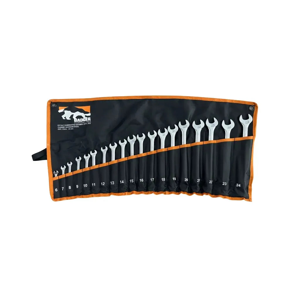 Spanner Set Combo Deep Offset CRV in Pouch-6-22𝑚𝑚(19pc)-