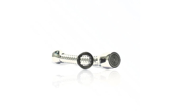 Spout Extension with Aerator-Metal Hose
