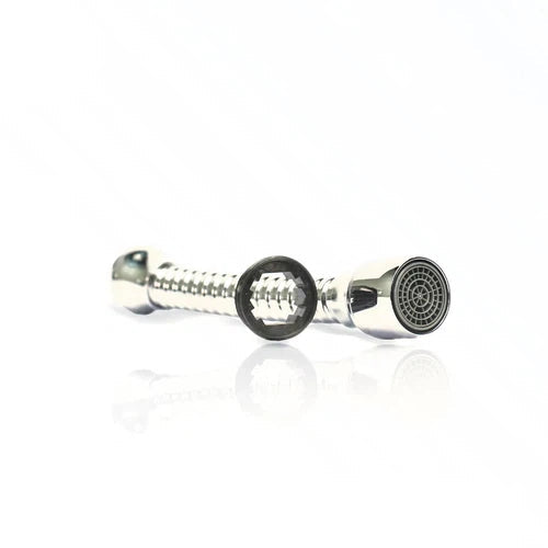 Spout Extension with Aerator-Metal Hose-