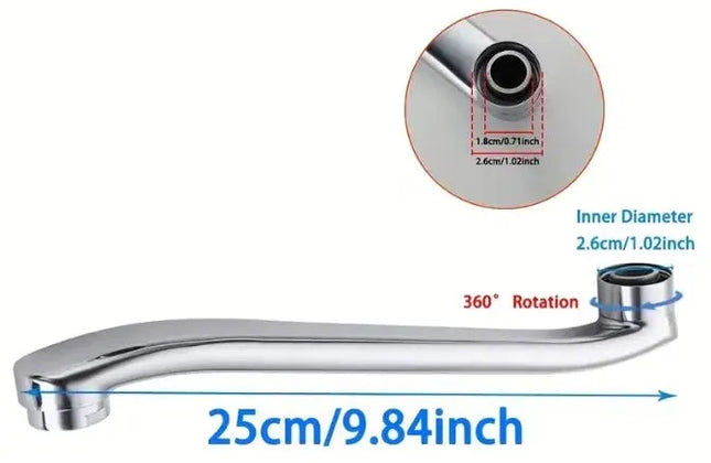 Spout for Kitchen Mixer Wall Type Single Lever-250mm-