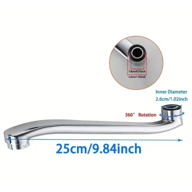 Spout for Kitchen Mixer Wall Type Single Lever-250mm-