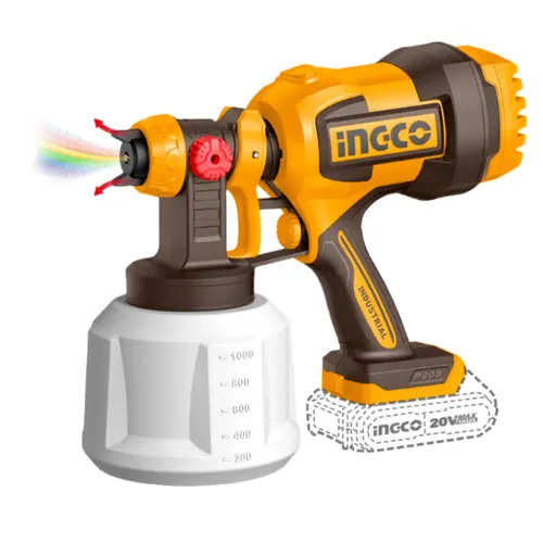 Spray Gun Cordless 𝑃20ˢ HVLP iNGCO-Tool Only-