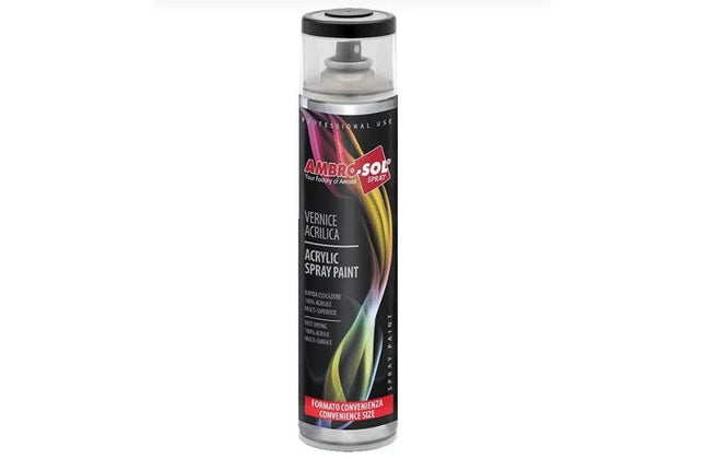 Spray Paint Acrylic Standard Colors Ambro-SOL-Gloss White-600𝑚ℓ-Gloss