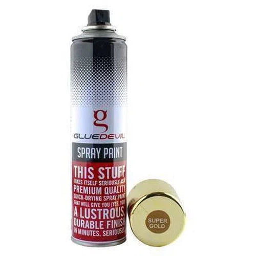 Spray Paint Super Metalic Glue Devil-Super Gold-300ml-