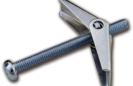 Spring Toggle Wing Nut + Machine Screw 𝑝/𝑔ram-M4x50𝑚𝑚(±154/𝐾𝑔)