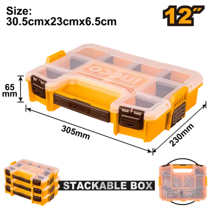 Stackable Organiser Case Empty iNGCO-Medium 12"-each-