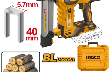 Staple Gun Cordless 𝑃20ˢ iNGCO-Tool Only-